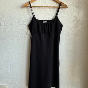Y2k Mini Black Slip Dress Small